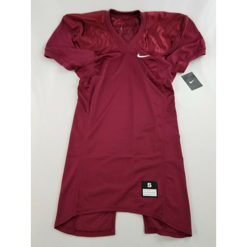 Nike men jersey shirt football top 535703 610 burgundy S MSRP $55